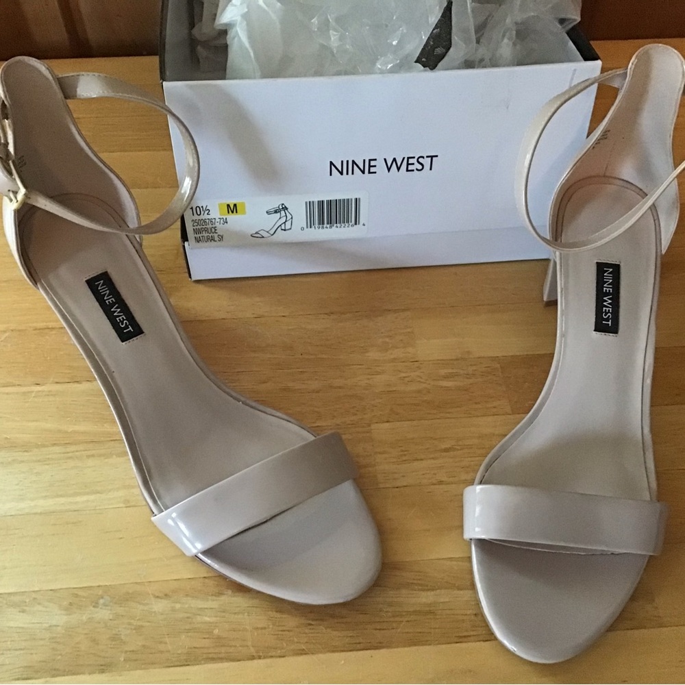 Nine West Women's Beige Sandals 10 1/2M